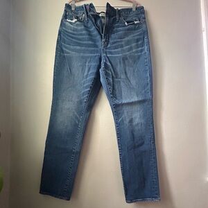 Madewell blue slim high rise jeans - size 32 / 14